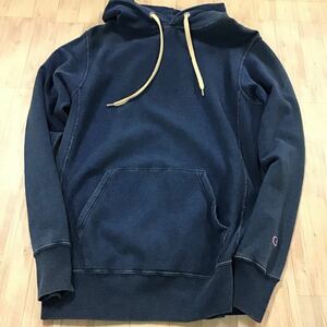  new goods Champion reverse side pie ru indigo sweat pull Parker Stone woshu blue 