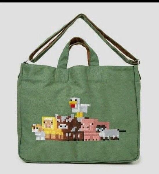マインクラフト アニマルズ|2WAYトートバッグ 男女兼用 新品