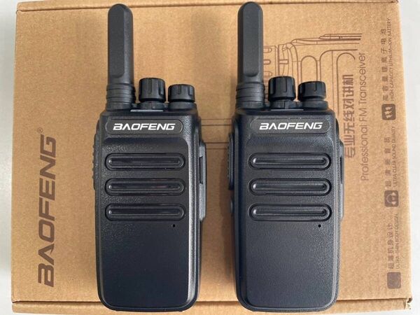 2台セット Baofeng UV-12Mini 最大5W UHF トランシーバー USBチャージャー付 操作かんたん 無線機