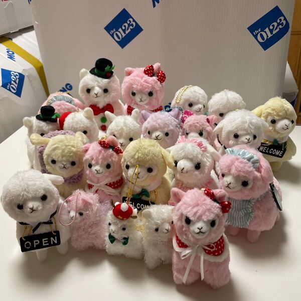 アルパカ ぬいぐるみ 人形 セット売り 22体