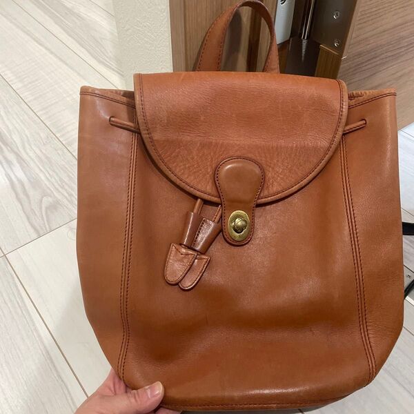 old coach リュック 茶