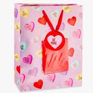 アメリカ 輸入 candy hearts キャンディーハーツ バレンタイン ギフトバッグ 紙袋 ラッピング キャンディハーツ