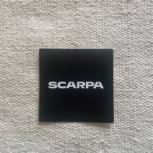 スカルパ SCARPA ステッカー 正方形 7.5㎝ ブラック シール ノベルティ