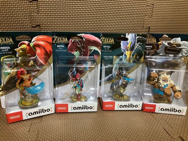 未使用品 Nintendo amiibo ゼルダの伝説シリーズ 4英傑セット