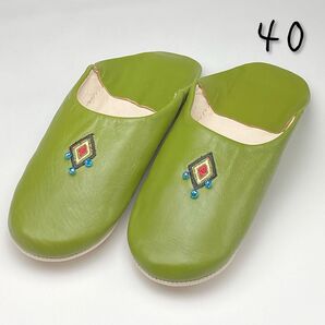 【無臭】モロッコ バブーシュ ヨーロッパサイズ 40 ☆期間限定セール☆