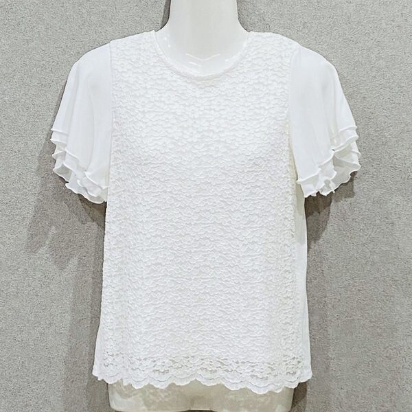 【新品・近日処分】トップス レース ホワイト