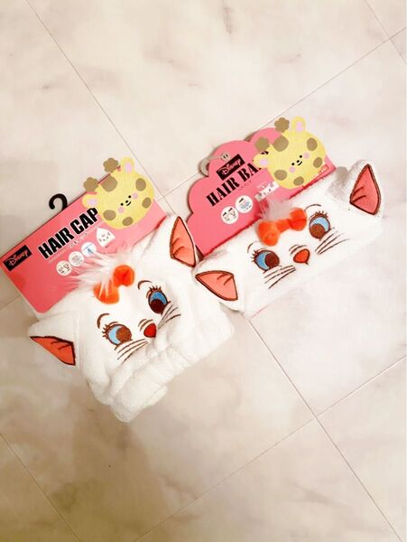 ディズニー おしゃれキャット マリー ヘアバンド ヘアキャップ 2点セット 本日発送