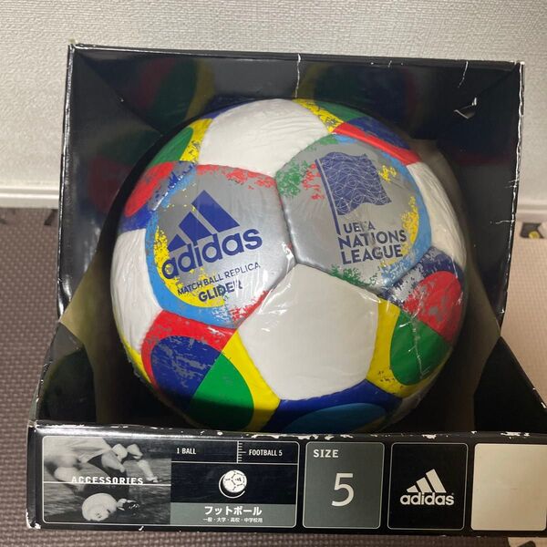 アディダス UEFA ネーションズリーグ レプリカ サッカーボール 5号 AF5541NL