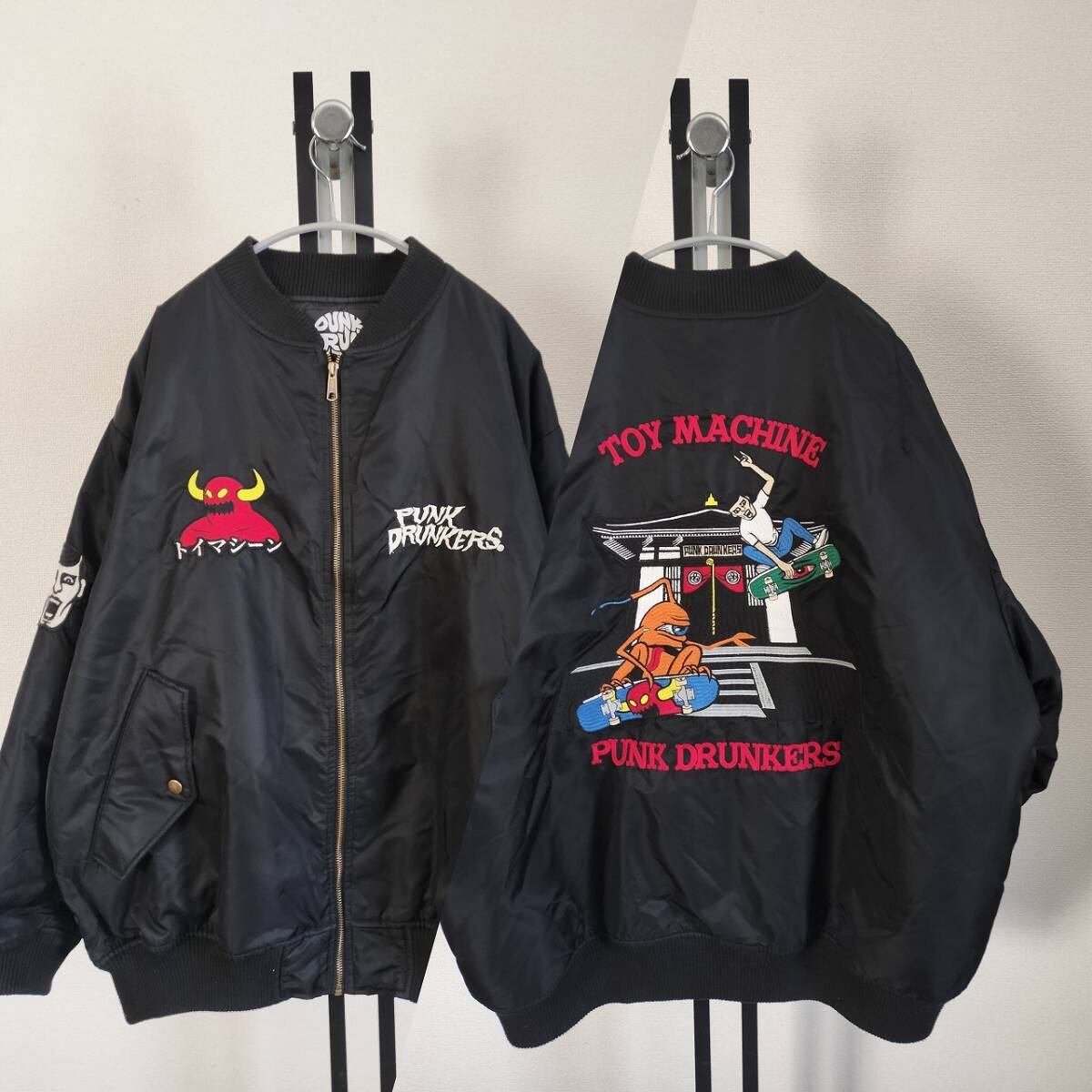 パンクドランカーズ廃盤希少スカジャン メカゴジラ×キングギドラ