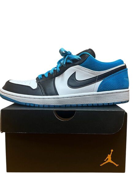 Nike Air Jordan 1 Low SE "Black/Laser Blue/White" 27.5cm
