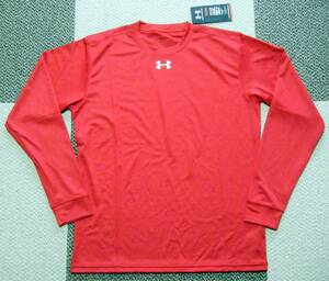 アンダーアーマー　UNDER ARMOUR　トレーニング用高機能ロングスリーブTシャツ　赤色　サイズ SM　吸汗速乾/ストレッチ機能　定価 4,400円