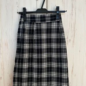 チェックスカート 膝丈スカート タイトスカート