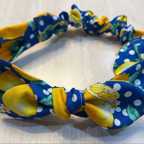 2wayヘアバンド レモン青