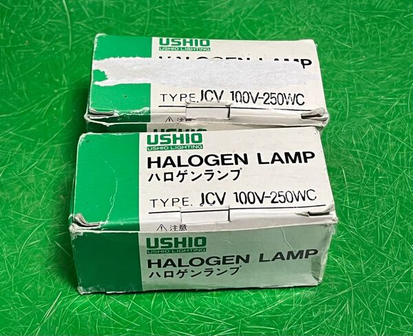 USIO HALOGEN LAMP ハロゲンランプ JCV 100V 250WC ×2個セット