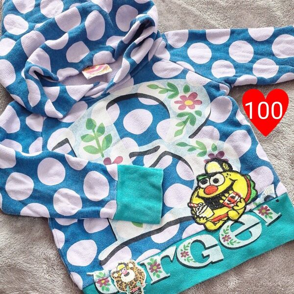 JAM ジャム キッズ パーカー こども服 クマテン ワッペン 長袖