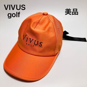 R166 美品 ViVUS golf ビーバースゴルフ キャップ 帽子 ゴルフ ゴルフウェア フリーサイズ レディース