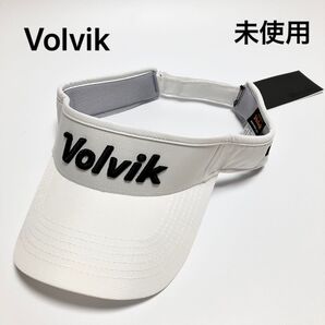 Z948 未使用 ボルビック volvik サンバイザー 帽子 フリーサイズ ゴルフ ゴルフウェア メンズ レディース ホワイト
