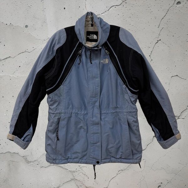 THE NORTH FACE マウンテンジャケット グレー×ブラック 古着M