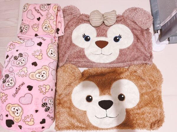 ダッフィー シェリーメイ 枕カバー ブランケット 毛布 まとめ売り ディズニーシー ピロー