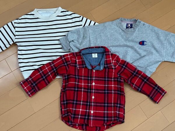 子供服 タートルネックセーター80cmとパンツボトムス95cm 2点セット子供服 長袖 トップス