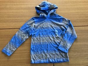 ■GAP■ロンＴ■新品■フード■120■ブルーXグレー■ＵＳＡ■ギャップ■1-1