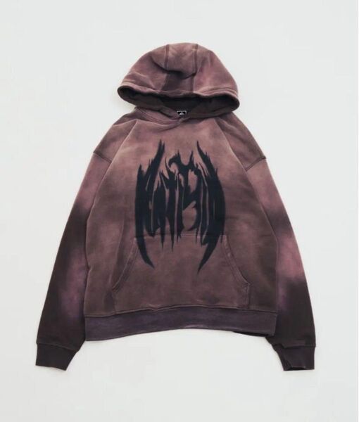 PIGMENT LOGO HOODIE Purple ANTIMID antimid アンチミッド パーカー antimid