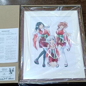 甘神さんちの縁結び 描き下ろしミストグラフ 甘神夜重甘神夕奈甘神朝姫 複製原画 キャラファイングラフ シリアルナンバー入り
