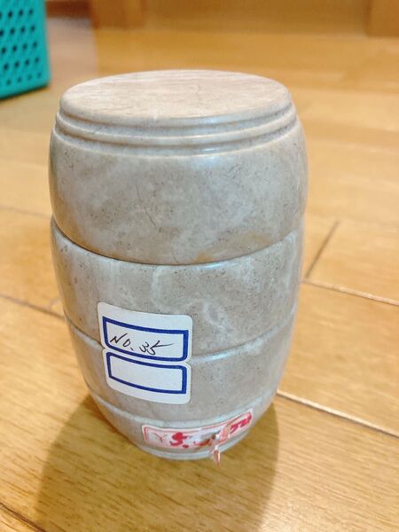 大理石蓋つき容器インテリア新品未使用