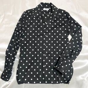 【美品】tomorrowlandドットコットンシャツ