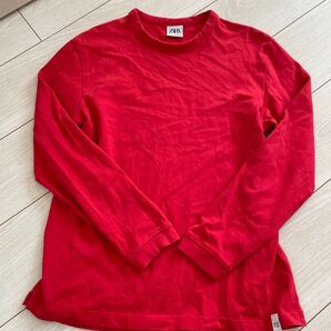 ZARA メンズ 長袖Tシャツ 長袖 カットソー 無地