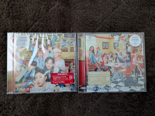 NiziU 『Take a picture/Poppin' Shakin' 』 初回生産限定盤B、通常盤(初回仕様)