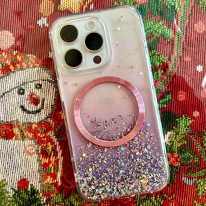 クリア グリッター トワイライトiPhone15Proケース