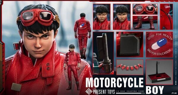 PRESENT TOYS PT-SP64 モーターサイクル ボーイ1/6 Motorcycle アキラ 金田バイク akira