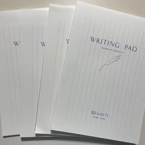 ライティングパッド 手紙 縦書き用 4冊セット