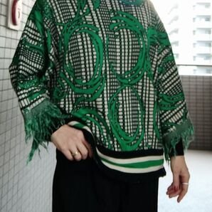 フィジクドゥロール サイケデリックなニット 美品