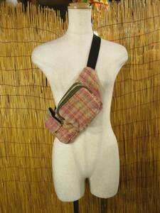 ④ new goods * man and woman use * weave cotton material *jom ton cloth *2WAY* waist bag 