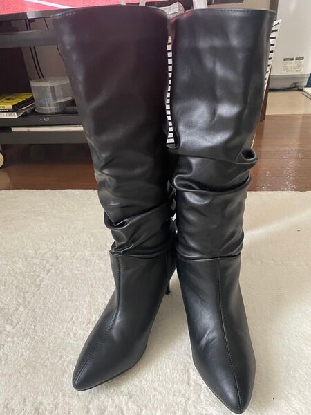 6.5cmヒールブーツL ストレッチあり未使用品