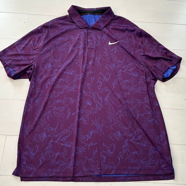 NIKEGolf ドライフィットシャツ パープル XL