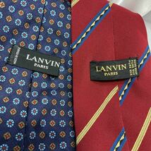 【N 21】LANVIN ランバン　ネクタイ　フランス製　シルク100% ブランドネクタイ SILK 二本セット_画像3