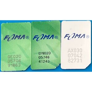 docomo FOMA sim mini sim 解約済み アクティベーション用など 3枚 動作確認済み