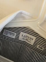 【送料無料】中古 LANVIN ランバン 長袖シャツ Yシャツ ストライプ 日本製 サイズM_画像7