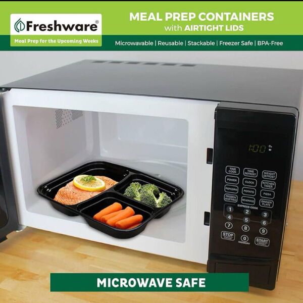 Freshware /タッパ ダイエット 作り置き 保存容器15枚