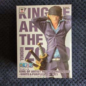 12【新品未開封】ワンピース フィギュア KING OF ARTIST ゾロ PURPLE ver