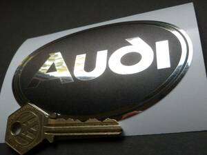 送料無料 Audi アウディ100mm ステッカー デカール