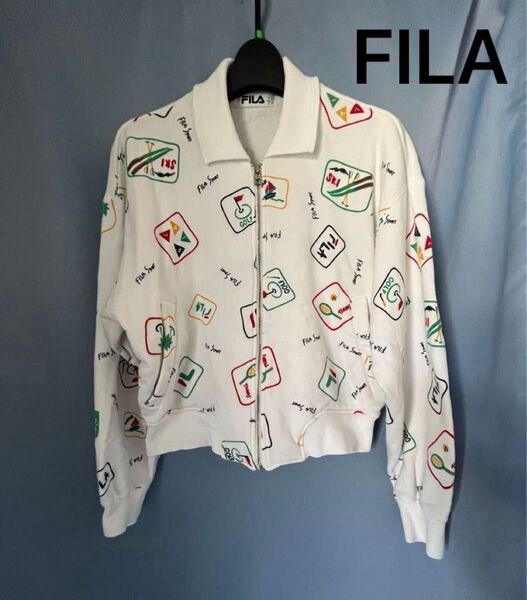 ★お値下げ★FILA フィラ スウェット ジャケット フルジップ ロゴ レディース