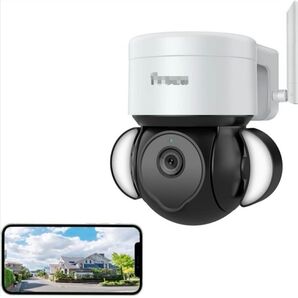 防犯カメラ 3MP超高画素 自動追尾 屋外 セキュリティ wifi 夜間高画質