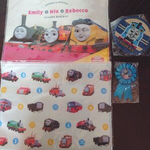 大井川鉄道乗車記念 トーマス グッズ 4点セット ファイル コースター バッジ