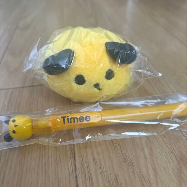 【新品未使用】タイミー公式「タイミン」ぬいぐるみ・ボールペン