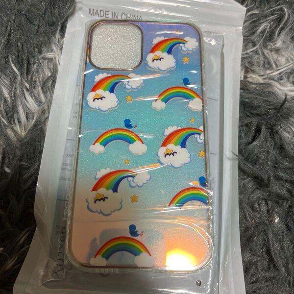 iPhone12Pro スマホケース 虹 カラフル