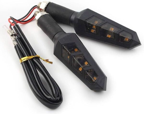 ★★売り切り価格★★オートバイ バイク ウインカー 方向指示灯 防水 ターンシグナル LED 汎用 10mm 2個